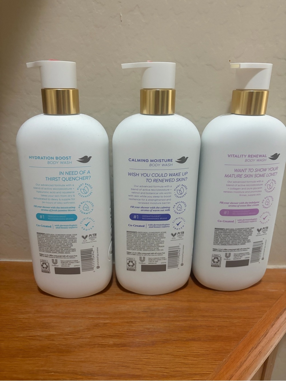 Dove Body Wash pack of three - Picture 2 of 2